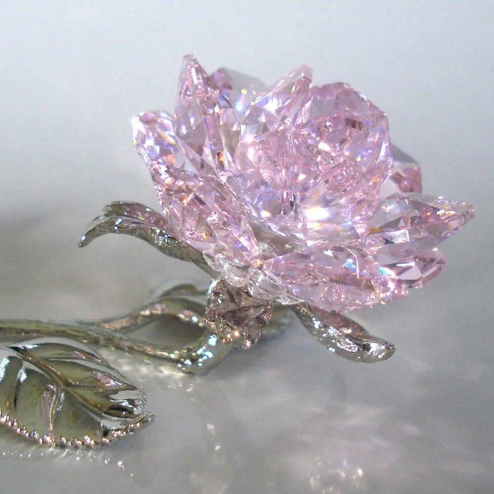 Swarovski Crystal Rose Figurine
